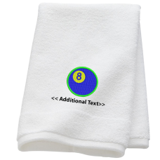 Personalised 8 Ball Sports Towels Terry Cotton Towel